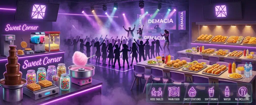 תפריט ילדים לבת מצווה