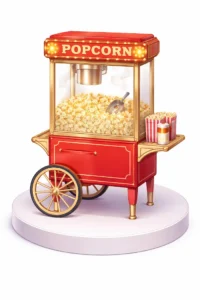 עגלת פופקורן חם עגלת פופקורן חם